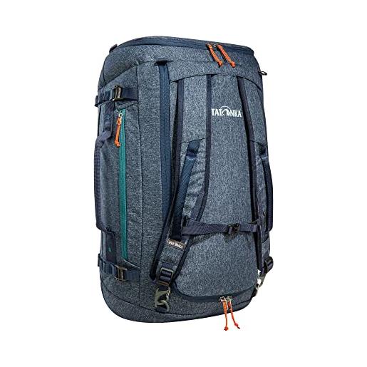 Tatonka duffle bag 45l - borsa da viaggio pieghevole con funzione zaino, richiudibile, piccola capacità di 45 litri, blu, 45 litri, borsa da viaggio pieghevole con volume di 45 litri