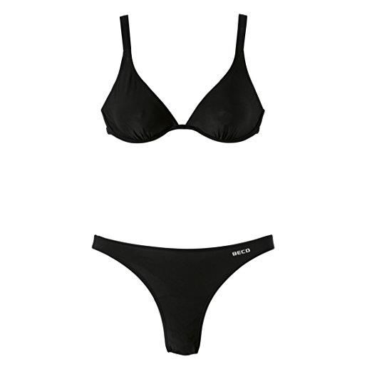 Beco - costume da bagno da donna, con archetto bikini, colore: nero, 42