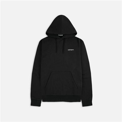 Carhartt WIP script embroidery hoodie black/white unisex