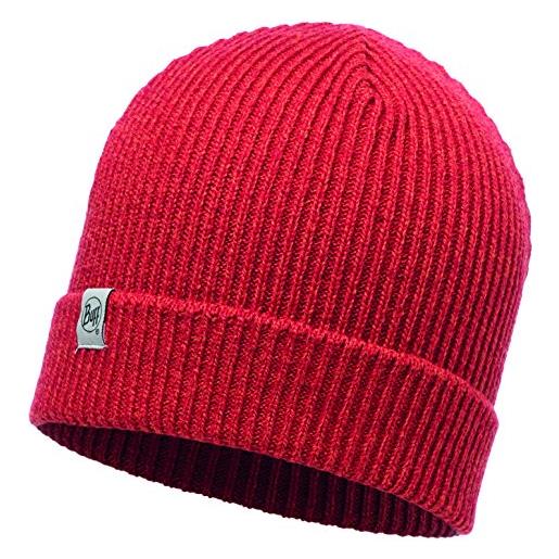Buff knitted sparky y, cappello pile unisex bambini, rosso/grigio, taglia unica