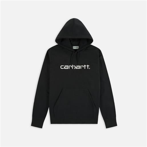 Carhartt WIP hooded carhartt sweatshirt black/white uomo