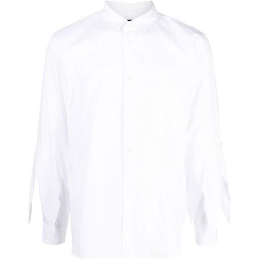 Comme des Garçons Homme Plus camicia con design a strati - bianco