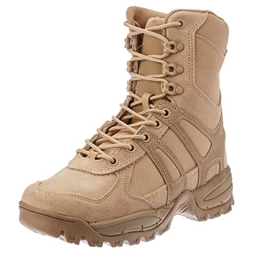 Mil-Tec combat boots gen. Ii stivali di cuoio da polizia, esercito, combattimento, uomo, cachi (khaki), 42 eu
