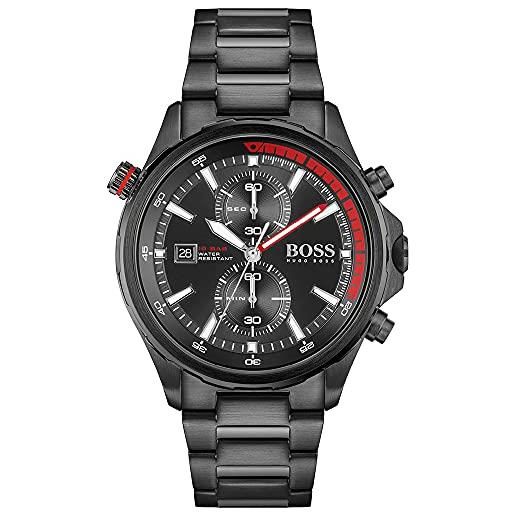 Boss orologio con cronografo al quarzo da uomo con cinturino in acciaio inossidabile nero - 1513825