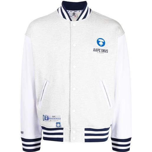 AAPE BY *A BATHING APE® bomber con stampa - bianco