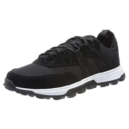 Timberland treeline mountain runner, scarpe, uomo, black suede, 45.5 eu