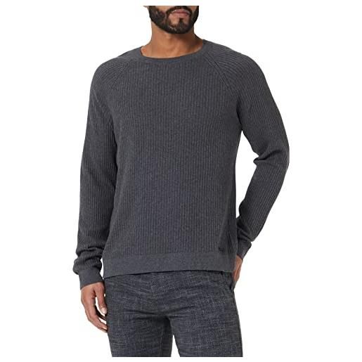 HUGO sribon knitted_sweater, grigio scuro 21, l uomo