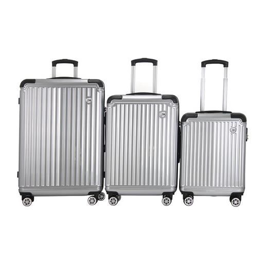 Joia Home trioa9622silver bagaglio set di valigie guscio rigido argent