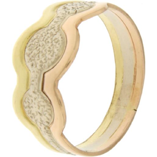 Gioielleria Lucchese Oro anello donna oro bianco giallo rosa gl100935