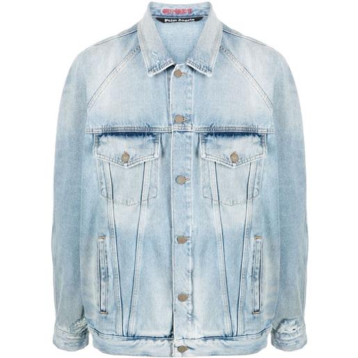 Palm Angels giacca denim sunset - blu