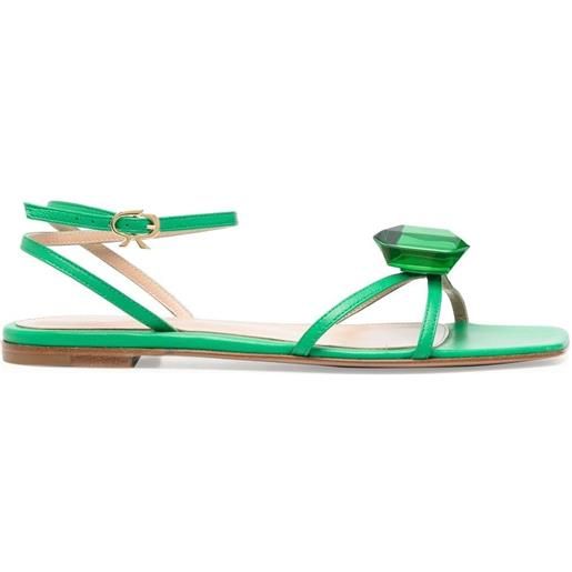 Gianvito Rossi sandali con decorazione - verde