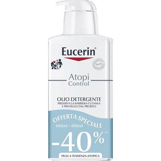 Eucerin bipacco atopic olio detergente 400 ml + 400 ml