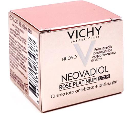 Vichy neovadiol rose platinium occhi crema rosa anti-borse/anti-rughe 15ml vichy