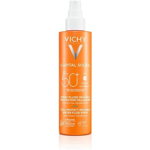 Vichy capital soleil solare spray anti-disidratazione texture ultra-leggera 50+ spf 200 ml vichy