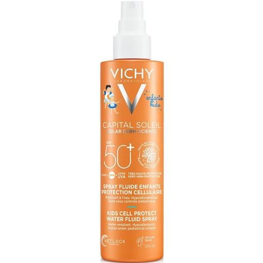Vichy capital soleil solare spray dolce bambini texture ultra-leggera spf 50+ 200 ml vichy