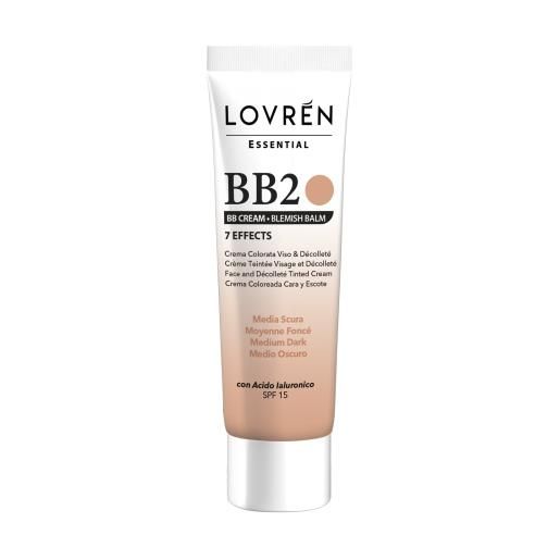 Lovren essential bb cream bb2 tonalità medio scura 25ml Lovren