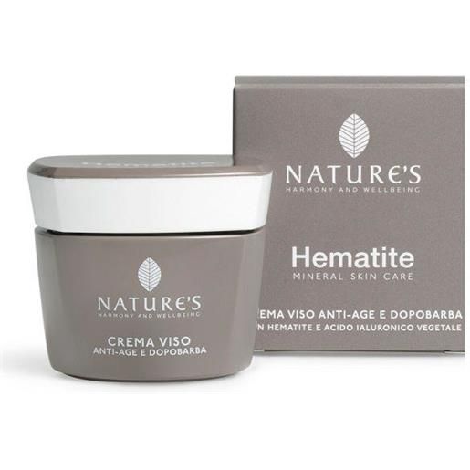 Nature's hematite crema viso antiage dopobarba 50ml