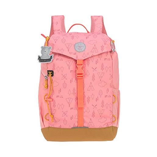 Lässig zaino da trekking per bambini zaino per bambini con fascia toracica spallacci imbottiti idrorepellente, 14 litri/big outdoor backpack adventure rosa