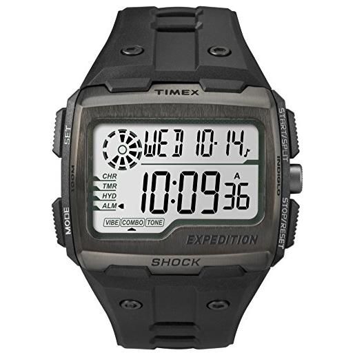 Timex expedition tw4b02500 orologio da uomo con cinturino in resina da 50 mm