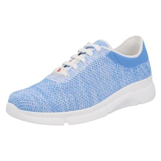 Berkemann niki, scarpe da ginnastica donna, bianco blu, 42 2/3 eu