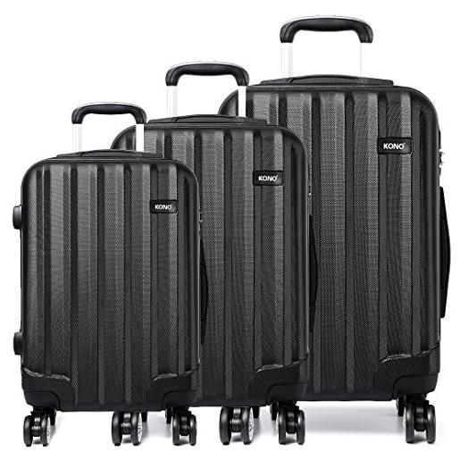 Kono set di valigie, full size, black