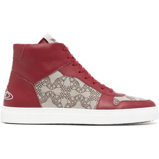 Vivienne Westwood sneakers alte con logo orb - rosso