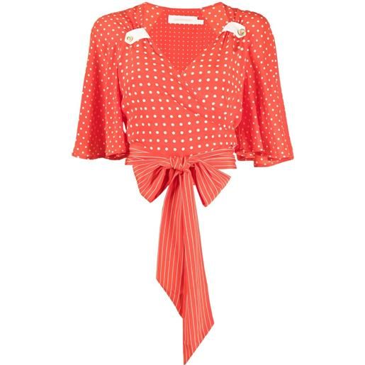 ZIMMERMANN top a pois - rosso