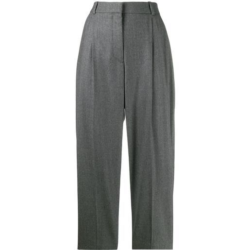 Stella McCartney pantaloni sartoriali crop - grigio