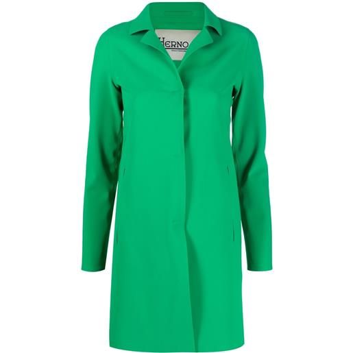 Herno cappotto first act monopetto - verde