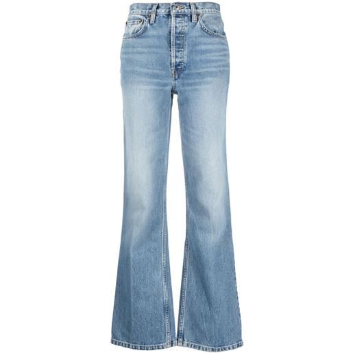 RE/DONE jeans svasati a vita media - blu