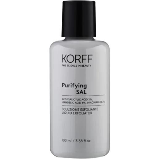 KORFF Srl korff soluzione esfoliante purifying sal - trattamento purificante per pelli miste e grasse - 100 ml