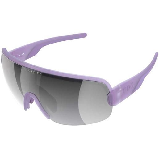 Poc aim sunglasses trasparente violet silver mirror/cat3