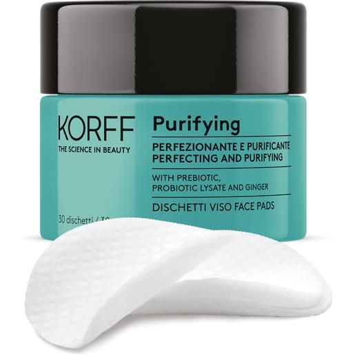 KORFF Srl korff purifying - dischetti viso purificanti e perfezionanti 30 pezzi