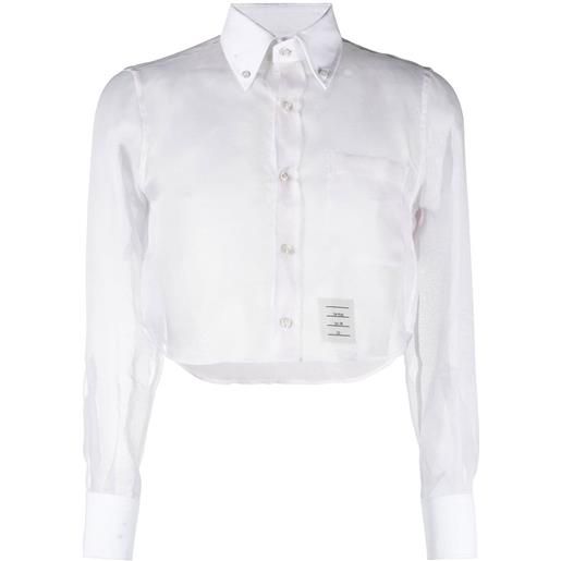 Thom Browne camicia crop - bianco