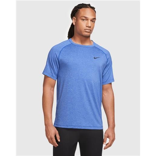 Nike t-shirt dri-fit ready girocollo blu uomo