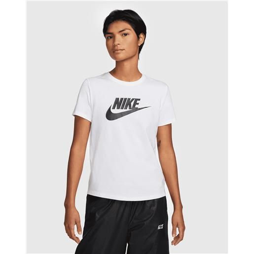 Nike t-shirt sportswear essential icon futura bianco donna
