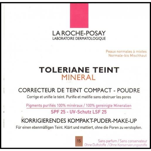 La Roche Posay toleriane teint mineral colore 15 dorã¨