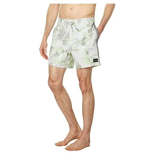 Hurley babylegs division phantom naturals sessions 16' costume da bagno da uomo, bone (barely bone), 42