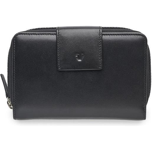Roncato pascal portafoglio donna 15x10x3.5 cm - nero
