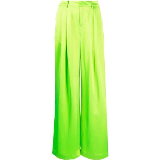 Retrofete pantaloni pauletta sartoriali - verde