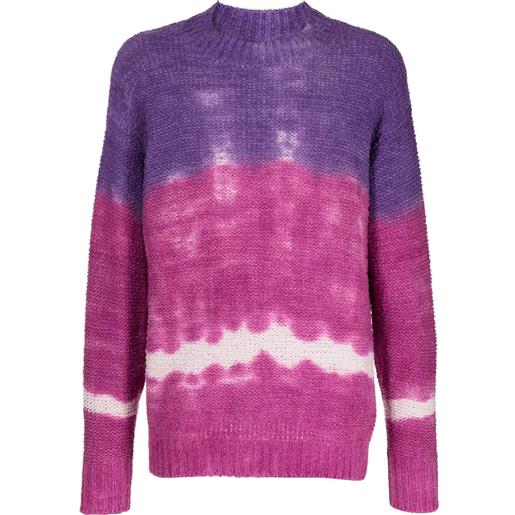 MARANT maglione con fantasia tie-dye - viola