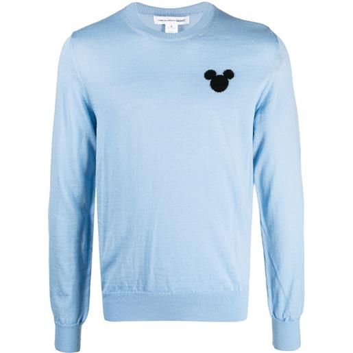 Comme Des Garçons Shirt maglione con stampa x disney mickey - blu