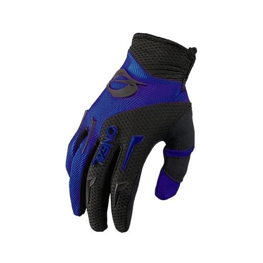 O'NEAL | guanto da ciclismo e motocross | bambini | mx mtb dh fr downhill freeride | durevole, materiali flessibili, palmo ventilato | element youth glove | nero blu | taglia l