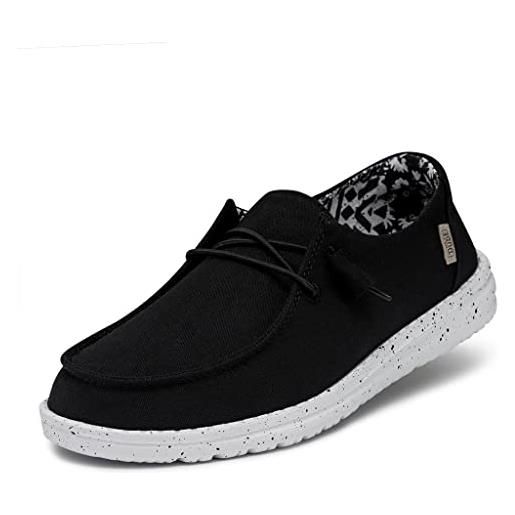 Hey Dude - femmina wendy basic slip-on scarpe, black odyssey, 37 eu