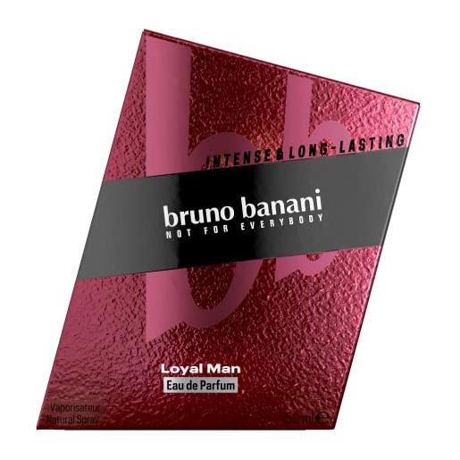 Bruno Banani loyal man, eau de parfum, profumo aromatico da uomo, profumo extra duraturo, 1 x 50 ml