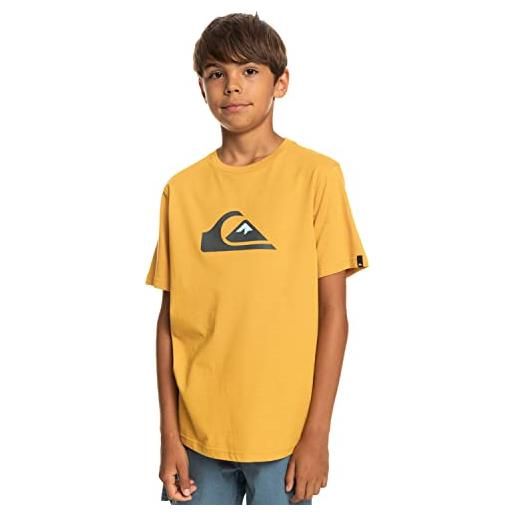 Quiksilver comp logo maglietta voor ragazzo giallo