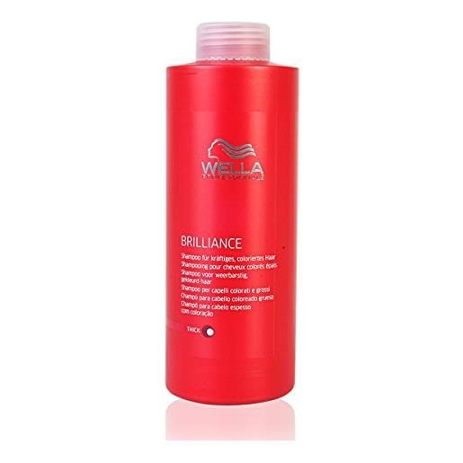 Wella set da 2: Wella professionals care brilliance shampoo per capelli robusti 1000 ml