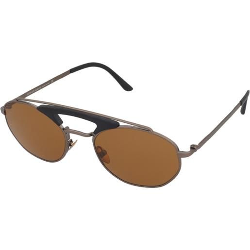 Giorgio Armani ar6116 300673 | occhiali da sole graduati o non graduati | unisex | metallo | ovali / ellittici | marrone, nero | adrialenti