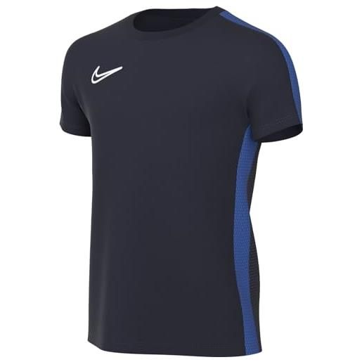Nike unisex kids short-sleeve soccer top y nk df acd23 top ss, white/black/black, dr1343-100, xl