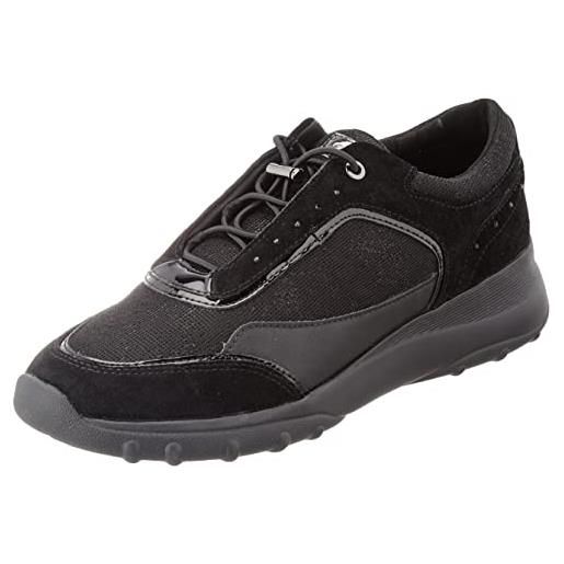 Geox d alleniee b, sneakers donna, grigio (dk grey), 35 eu